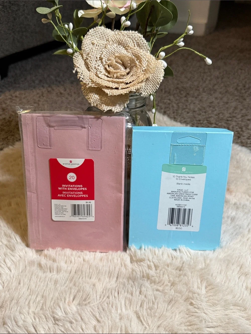 ✨American Greeting Baby Girl Shower Invitations + Thank You Cards🩷